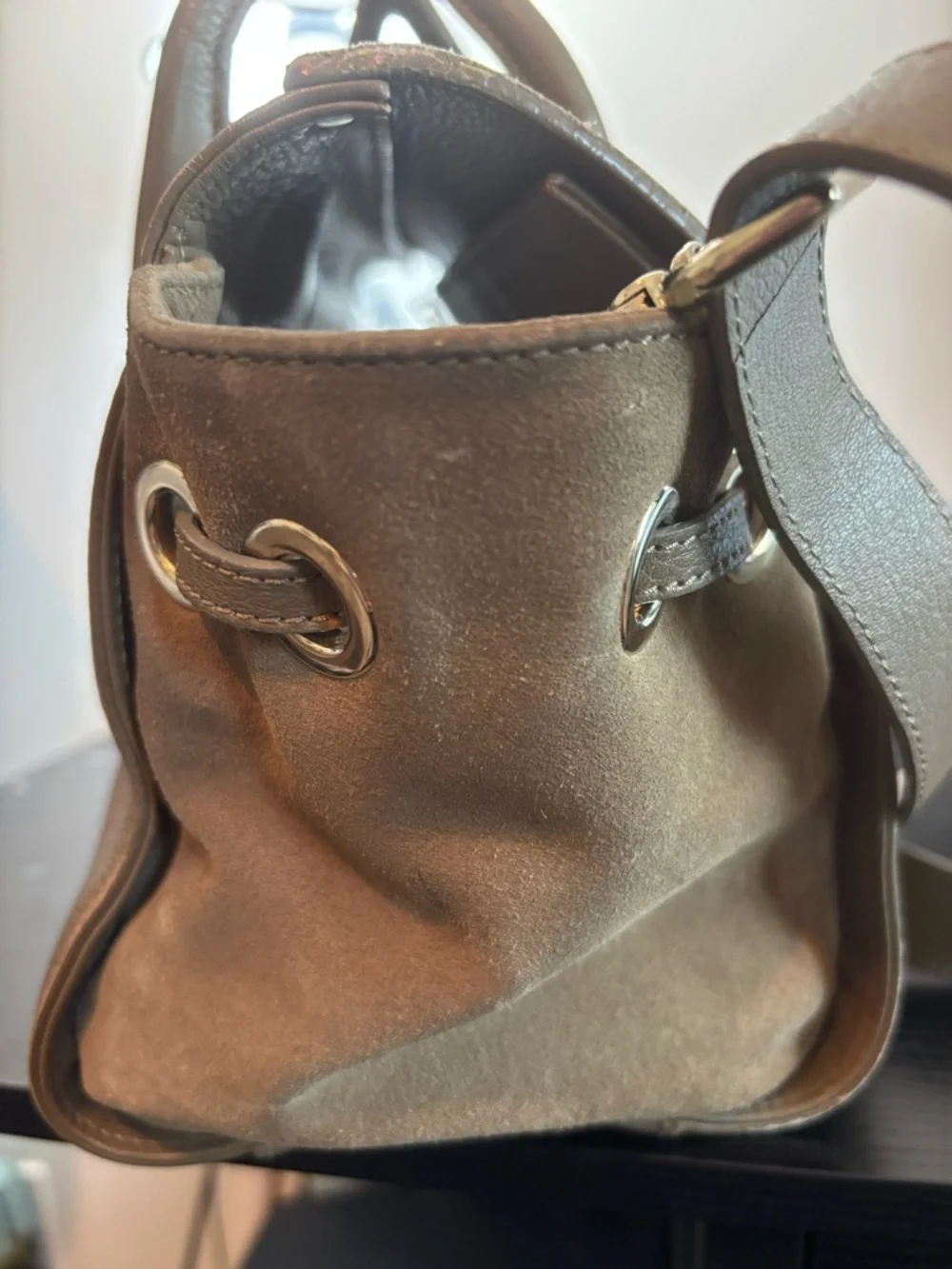 Authentic Jimmy Choo Rosalie Satchel – Camel Grainy Calfskin
